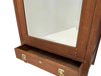 Arts & Crafts One-Door Armoire or Wardrobe Onder den Sint Maarten Style, 1900s